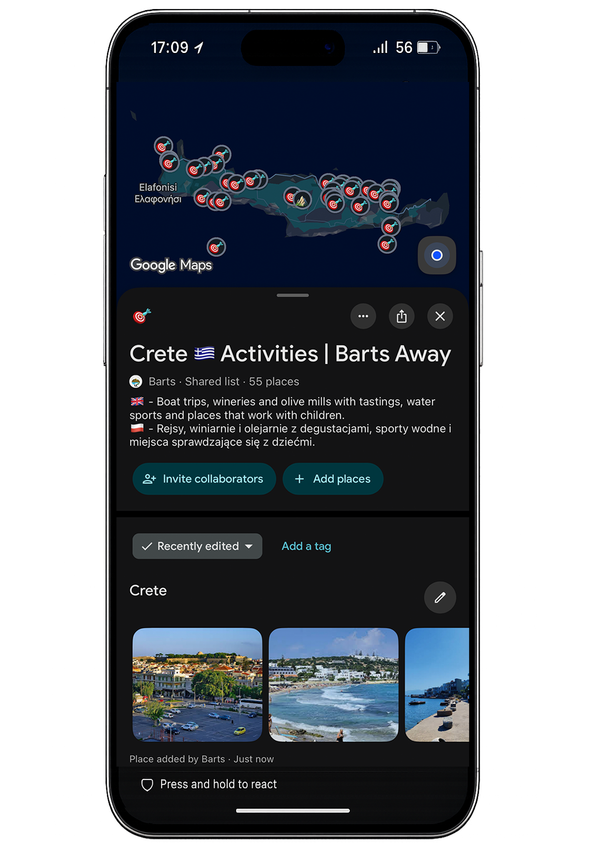 Crete Travel Map